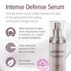 Epionce serum texture closeup on fingertip, highlights lightweight hydration