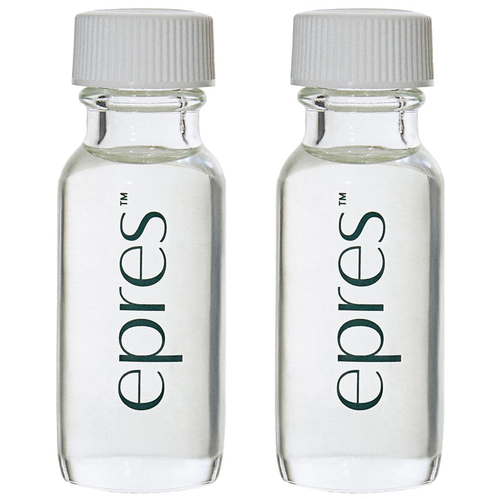 epres refill front packaging showing two vials and benefits