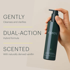 epres shampoo pouring thin texture that rinses clean without residue