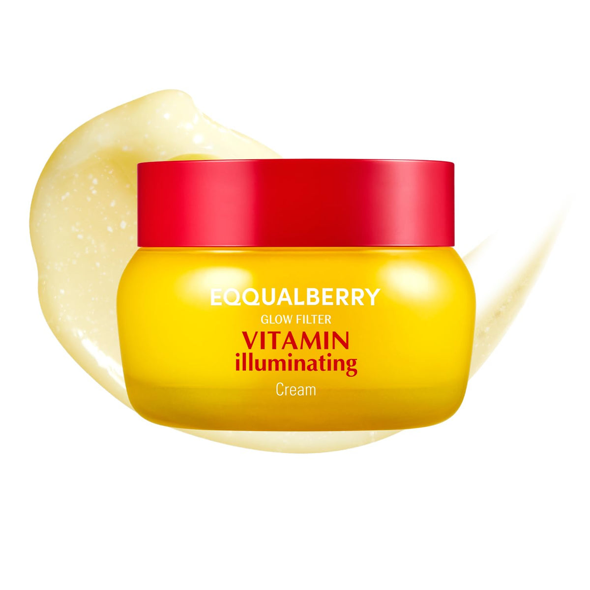 EQQUALBERRY front packaging showing brightening face cream and brand clarity