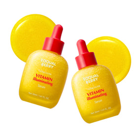 EQQUALBERRY front packaging showing sleek bottle and brightening promise