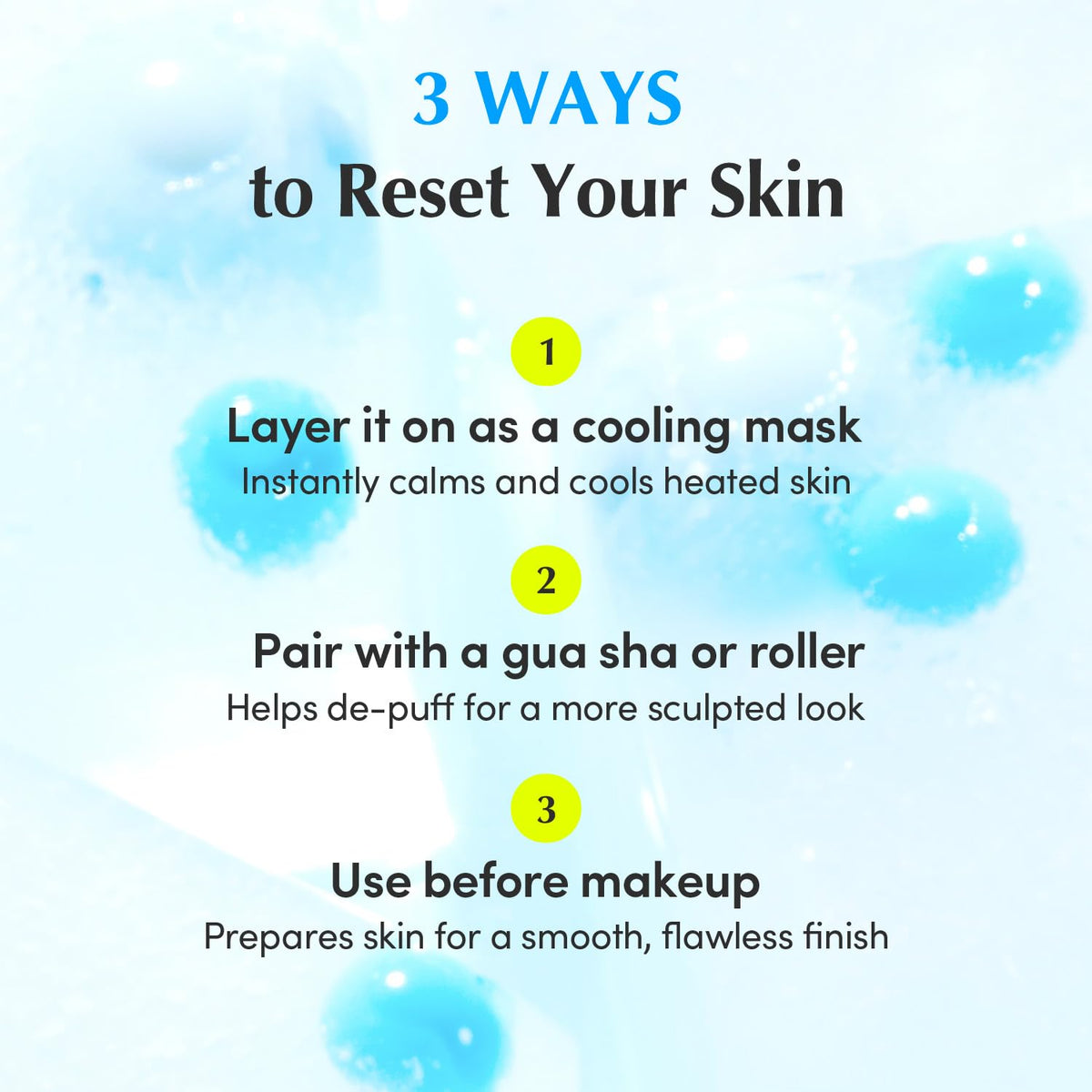 EQQUALBERRY application on hand illustrating fast absorption and non-sticky finish