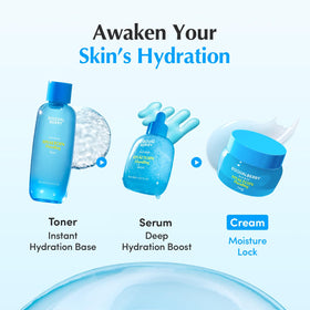 EQQUALBERRY placed in bathroom routine to show morning and night use