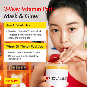 EQQUALBERRY open jar revealing stacked pads for easy daily use