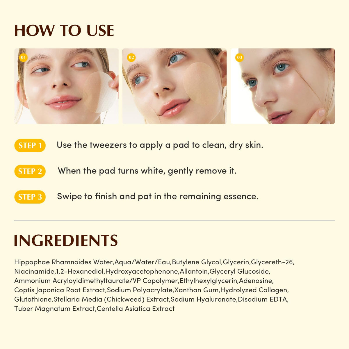 EQQUALBERRY gel left on fingertip illustrating deep-absorption collagen texture