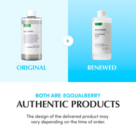 EQQUALBERRY silky gel texture close-up demonstrating smooth absorption