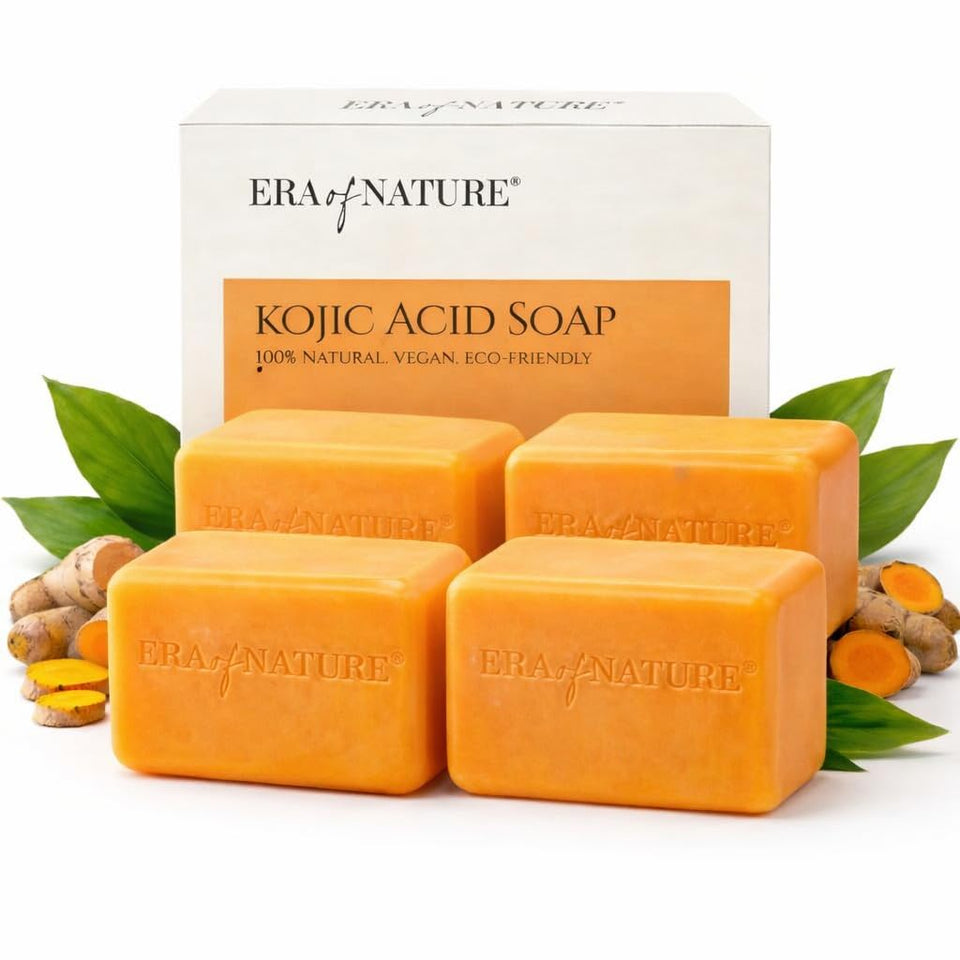 era of nature front packaging showing brightening bars and benefits