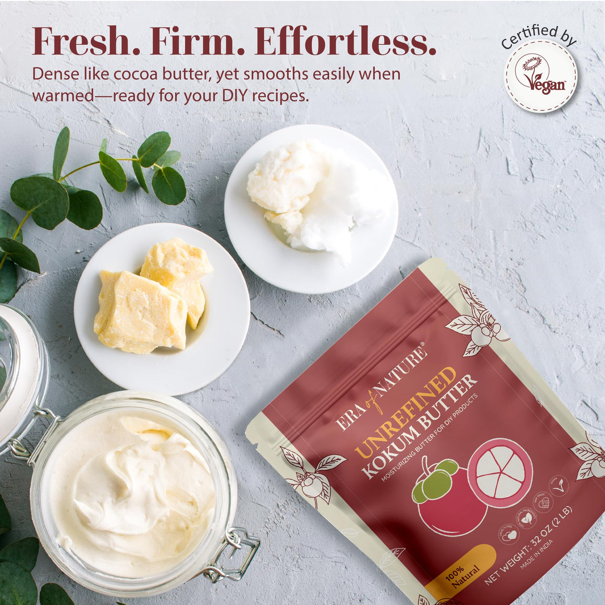era of nature kokum butter used in lip balm tins for nourishing lips
