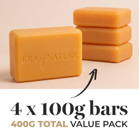 era of nature applying soap to underarm and bikini area for even tone