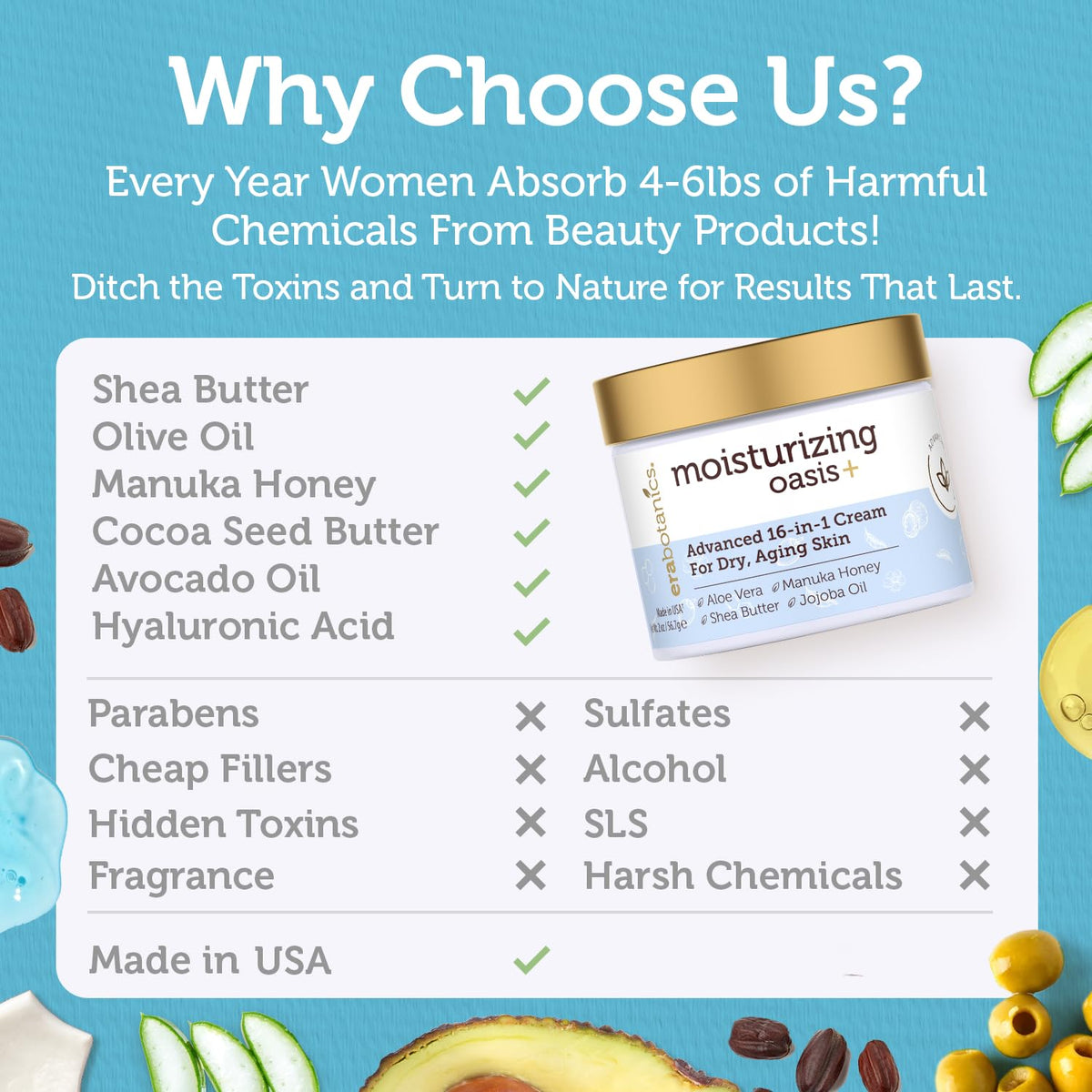 Era Organics cream on hand demonstrating fast absorption and non-greasy finish