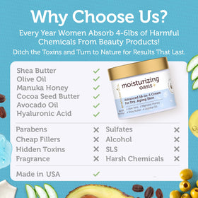 Era Organics cream on hand demonstrating fast absorption and non-greasy finish