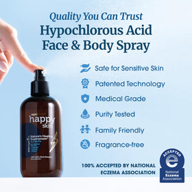 Era Organics being applied on hand to soothe and hydrate irritated skin