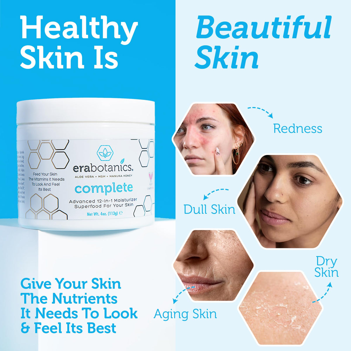 Era Organics Manuka honey ingredient shot highlighting natural nourishment