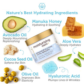 Era Organics close-up texture of cream illustrating lightweight hydrating feel