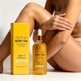 Erae Queen Oil pour texture close-up showing lightweight absorption benefit