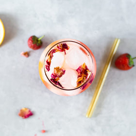 Facial misting with Erbology rose water for gentle hydration and refreshment