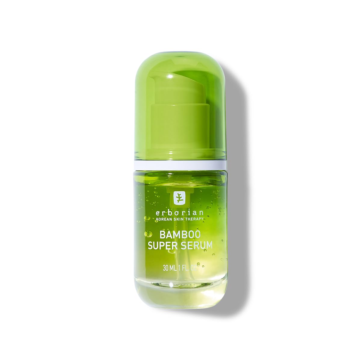Erborian Bamboo Super Serum front bottle showing brand and hydrating benefits