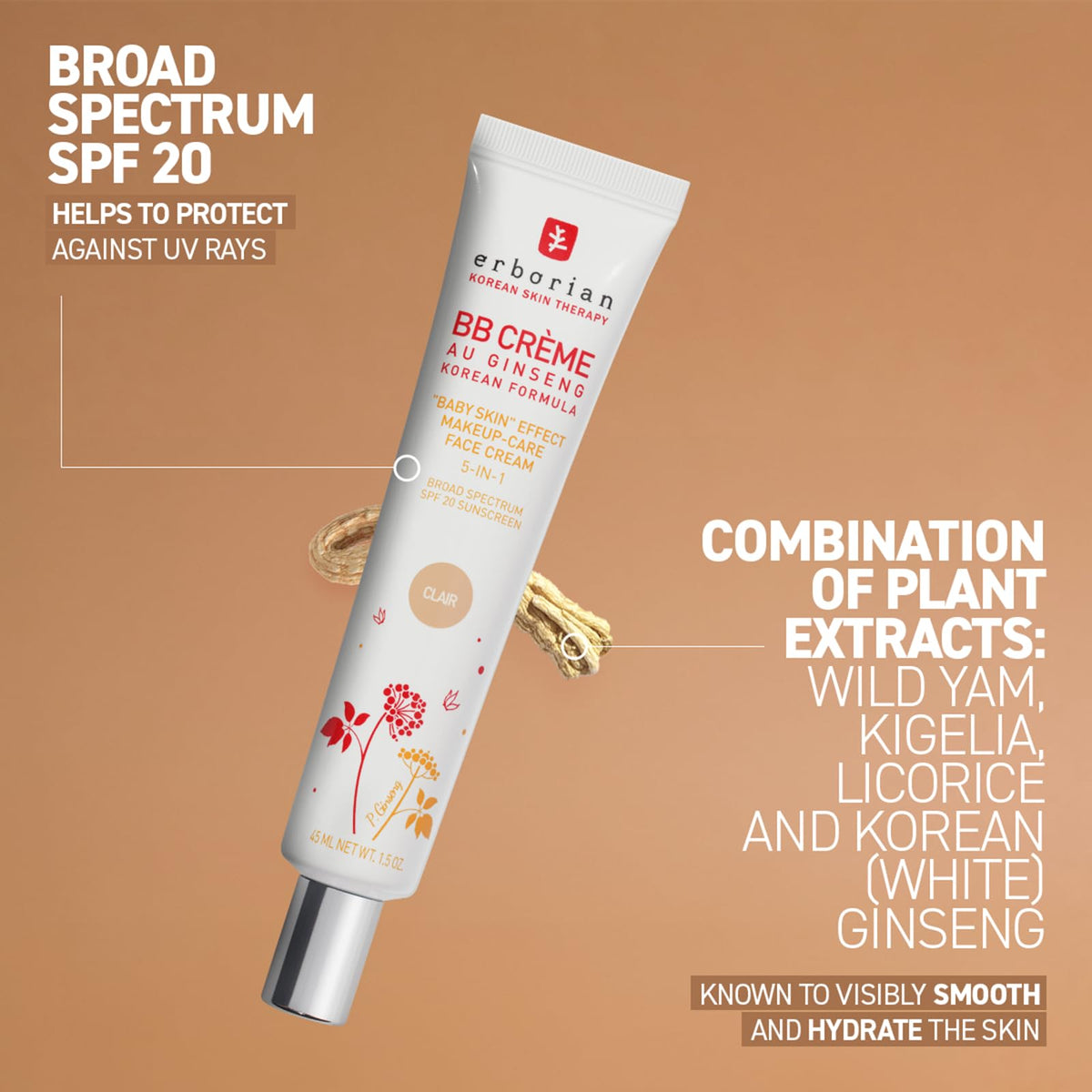 Erborian skin detail showing soft-matte finish that minimizes pores visibly