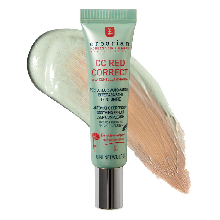 Erborian CC Red Correct front packaging shows tube and branding for easy recognition