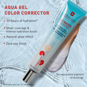 Erborian gel droplet texture close-up illustrating lightweight, hydrating feel for skin