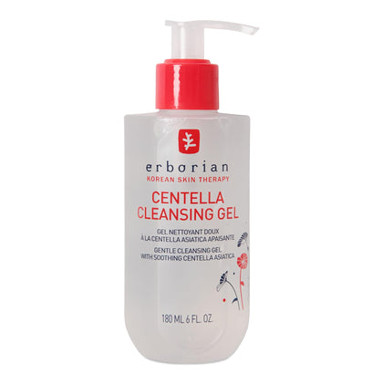 Erborian Centella cleansing gel front packaging showing product benefits