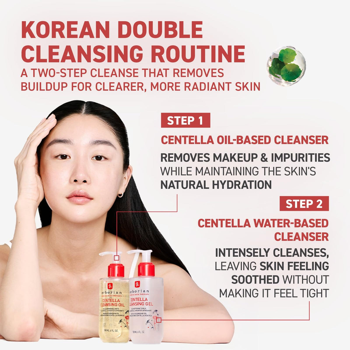 Erborian cleansing oil in bathroom setting suggesting calming nightly ritual