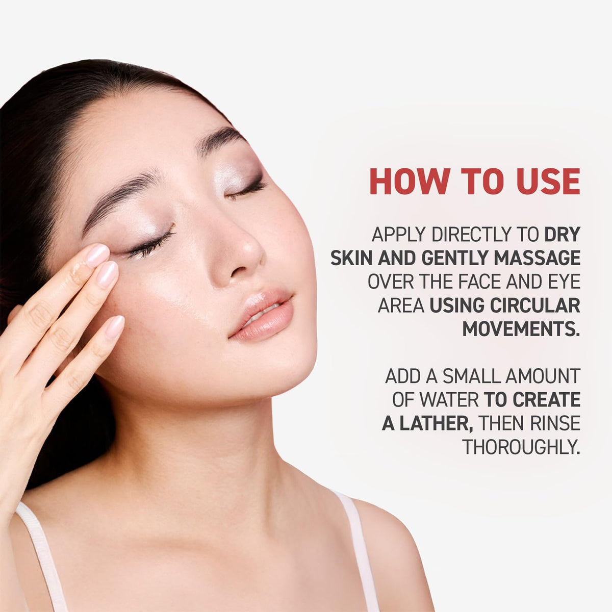 Erborian cleansing oil transformed into milky emulsion for effective rinse