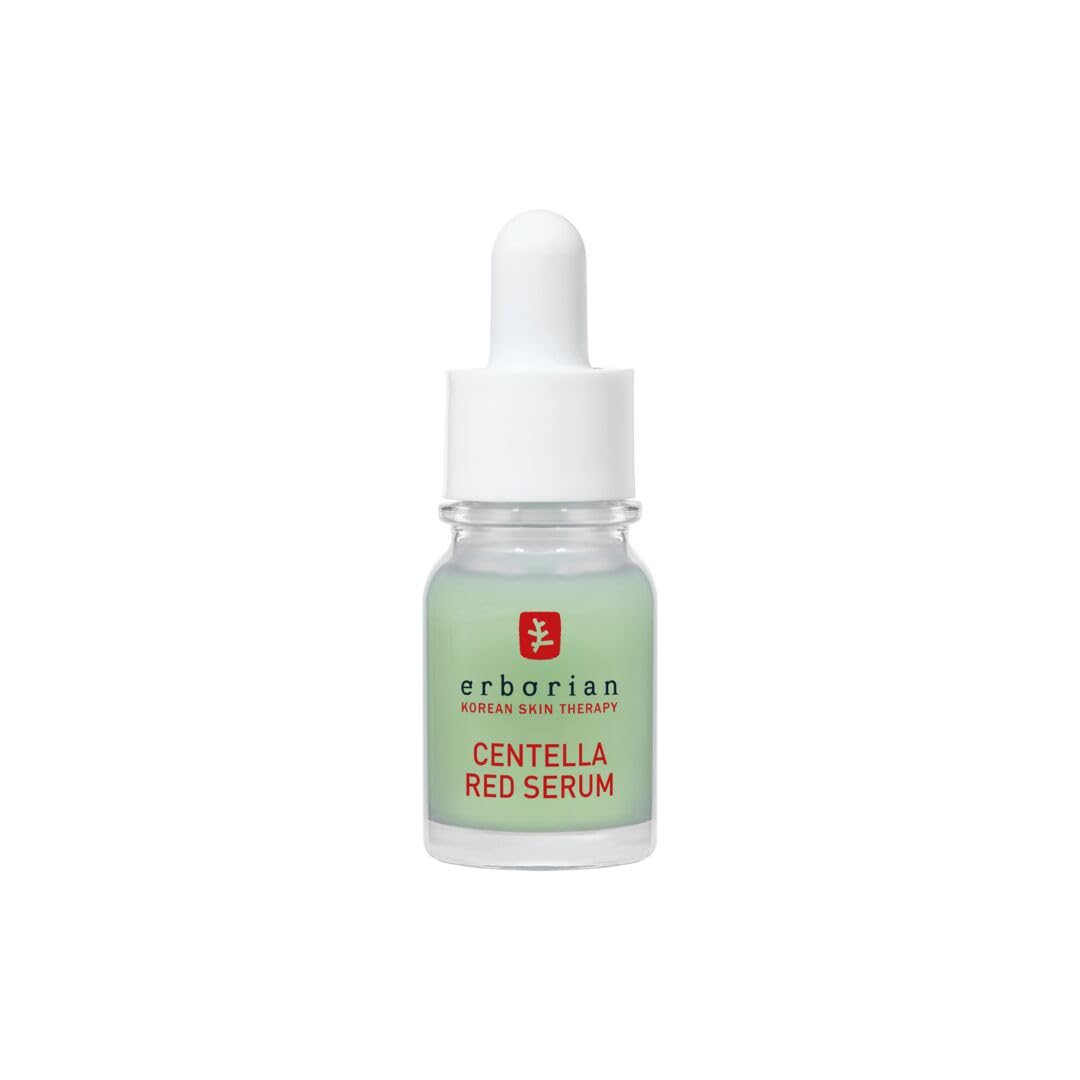 Erborian Centella Red Serum front packaging showing bottle and label, clarifies product identity and benefit
