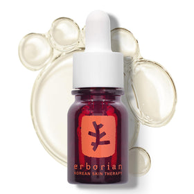 Erborian front packaging showing compact night oil-serum for travel-friendly glow