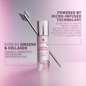 Erborian ingredient label highlighting Korean ginseng and collagen benefits