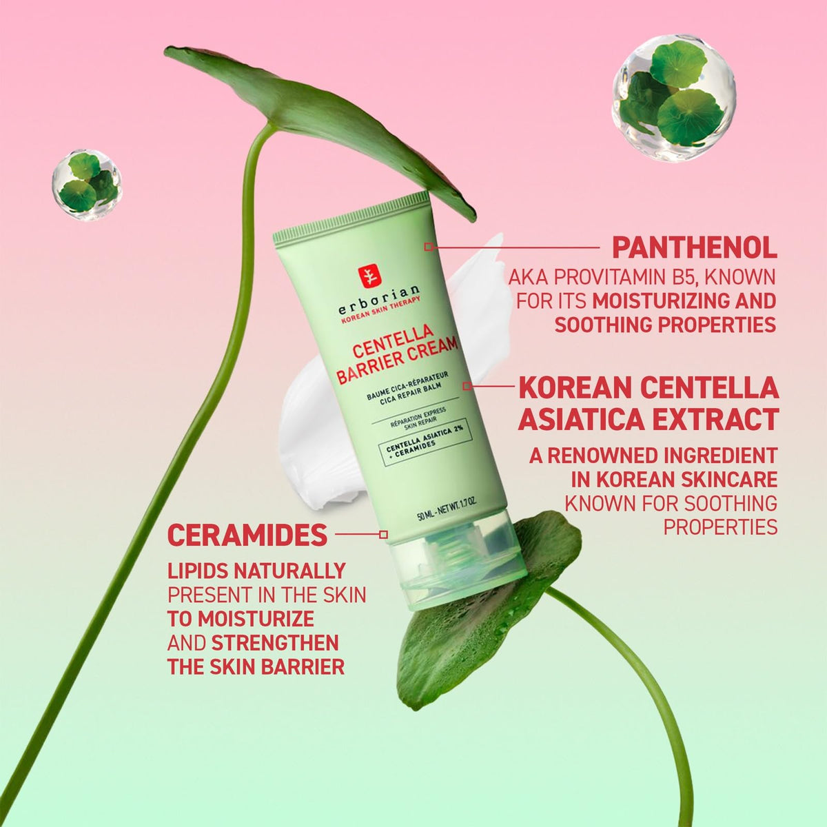 Erborian open jar close-up showing smooth balm texture for immediate hydration benefit