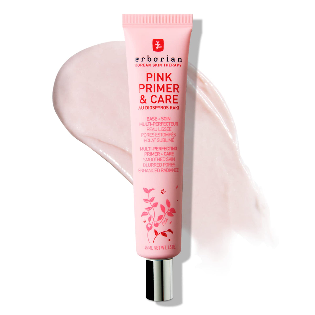 Erborian front packaging showing pink primer and brand benefit