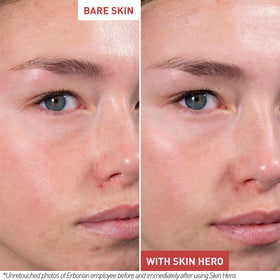 Erborian Skin Hero applied on hand demonstrating blurring and hydrating benefit
