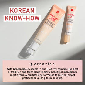 Erborian Skin Hero Eye on bathroom counter in lifestyle scene suggesting daily use