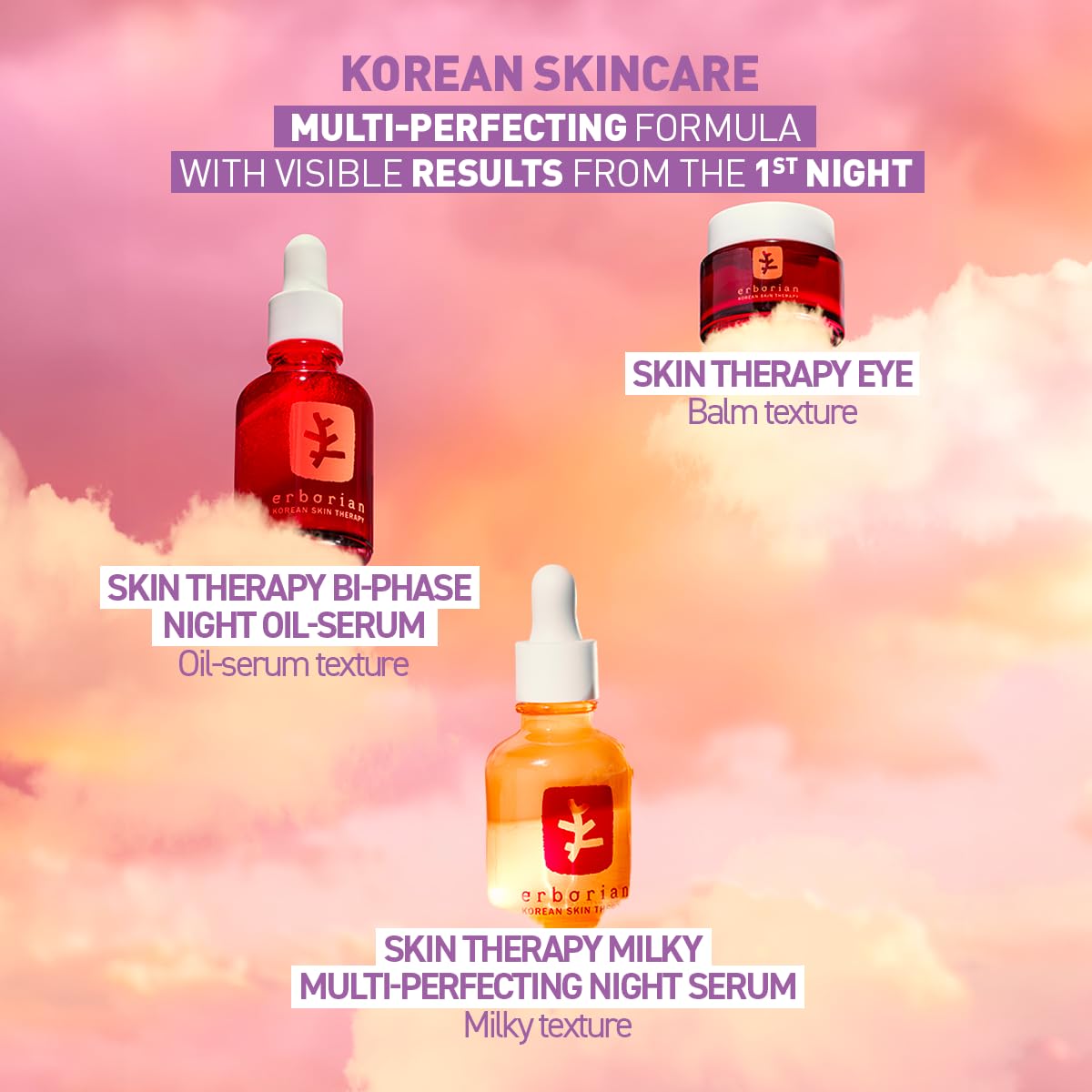 Erborian product on bathroom shelf styled for nighttime skincare routine