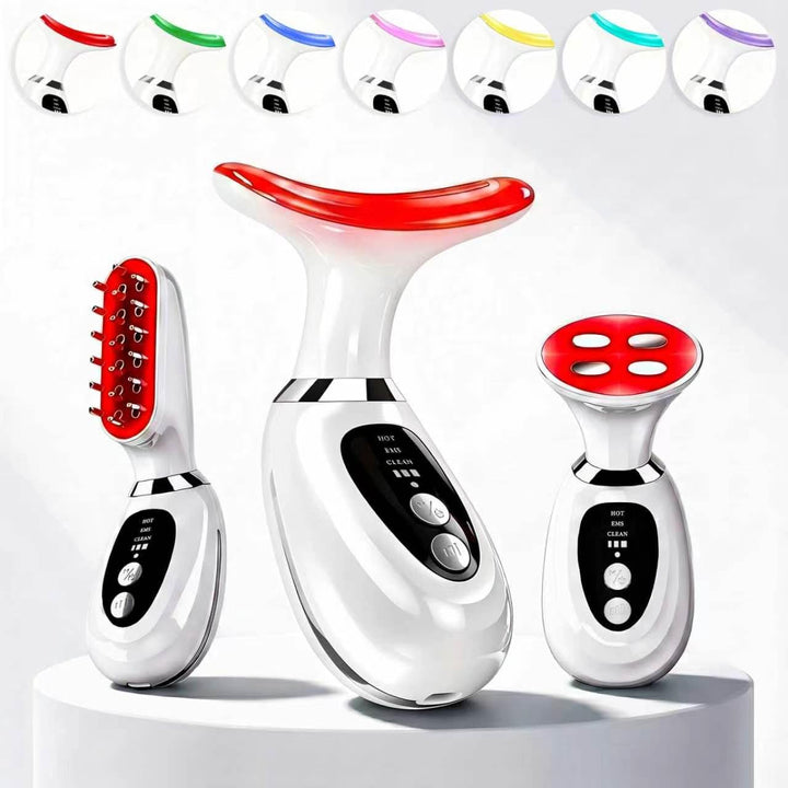 erdnretl handheld massager front view showing sleek design and portability