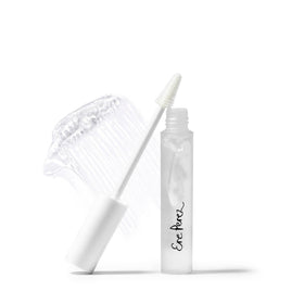Ere Perez clear gel front packaging showing compact tube and label benefits