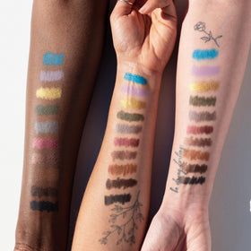 Ere Perez smudged smoky eye created with pencil, blendable finish for soft looks