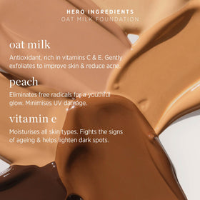 Ere Perez foundation applied on model for natural appearance benefit