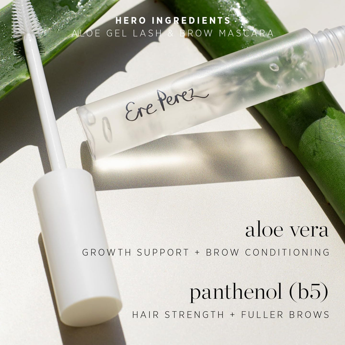 Ere Perez product size next to ruler illustrating compact 10 ml tube