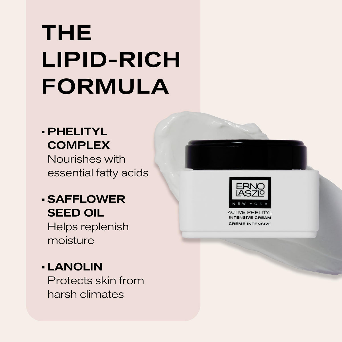 Erno Laszlo application on face demonstrating how it seals in moisture and soothes skin