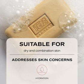 Erno Laszlo bar held in hand to show travel-friendly size benefit
