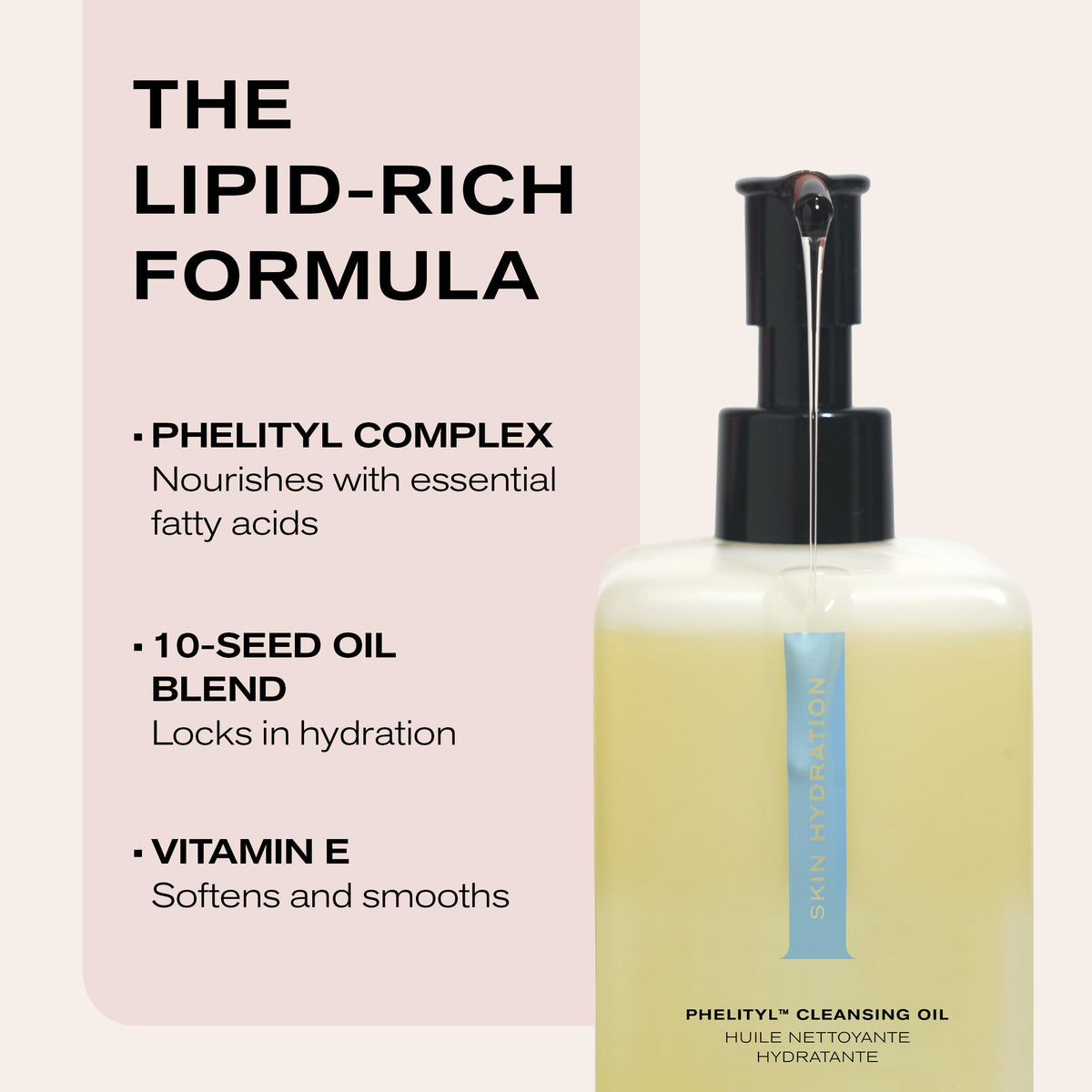 Erno Laszlo oil texture close-up showing smooth hydrating finish