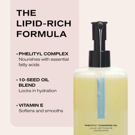Erno Laszlo oil texture close-up showing smooth hydrating finish