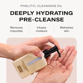 Erno Laszlo pump dispensing cleansing oil for easy application