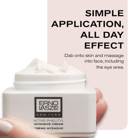 Erno Laszlo held in hand for scale to show portable 1.7 fl oz size and travel convenience