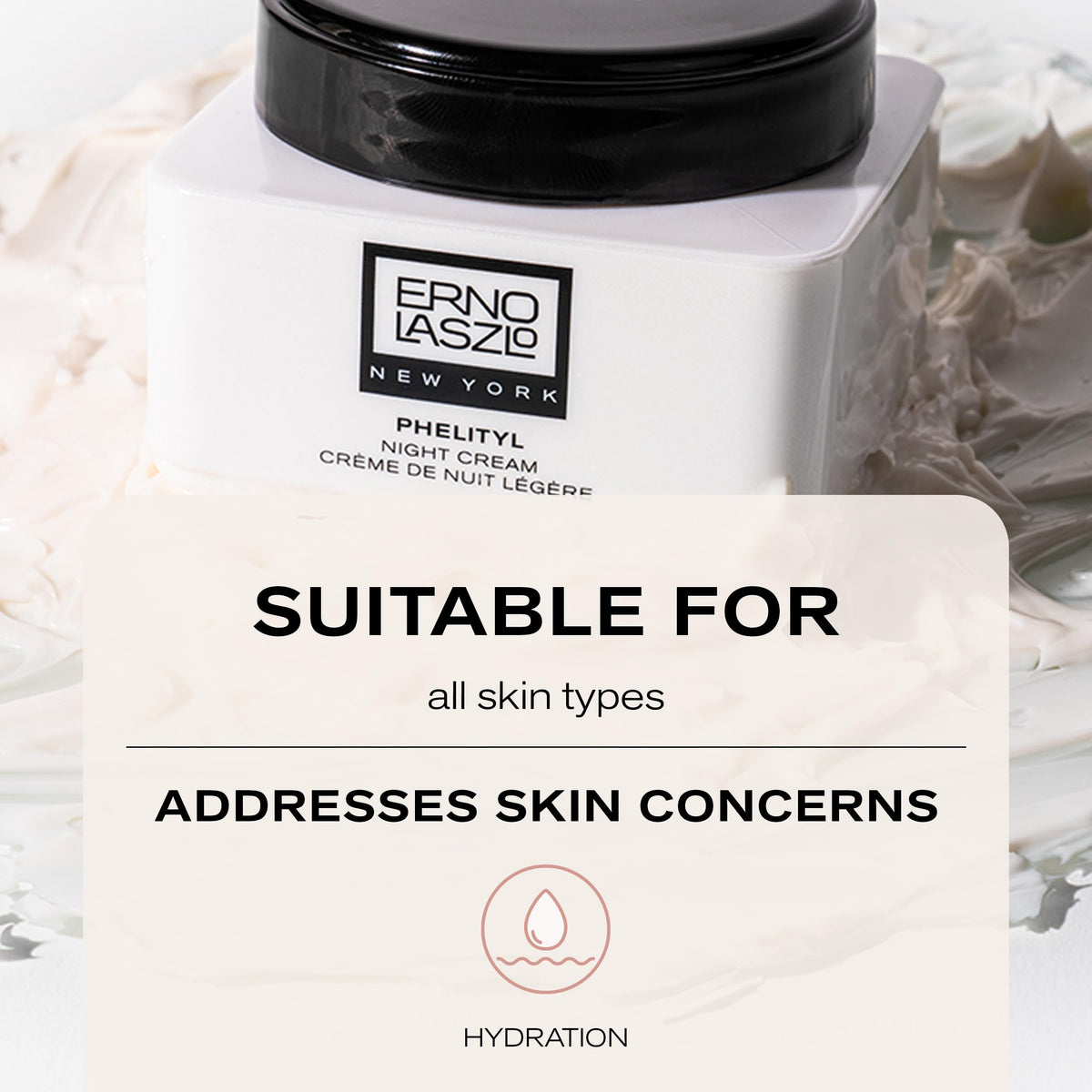 Erno Laszlo applying cream to neck and décolletage for targeted support