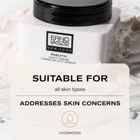 Erno Laszlo applying cream to neck and décolletage for targeted support