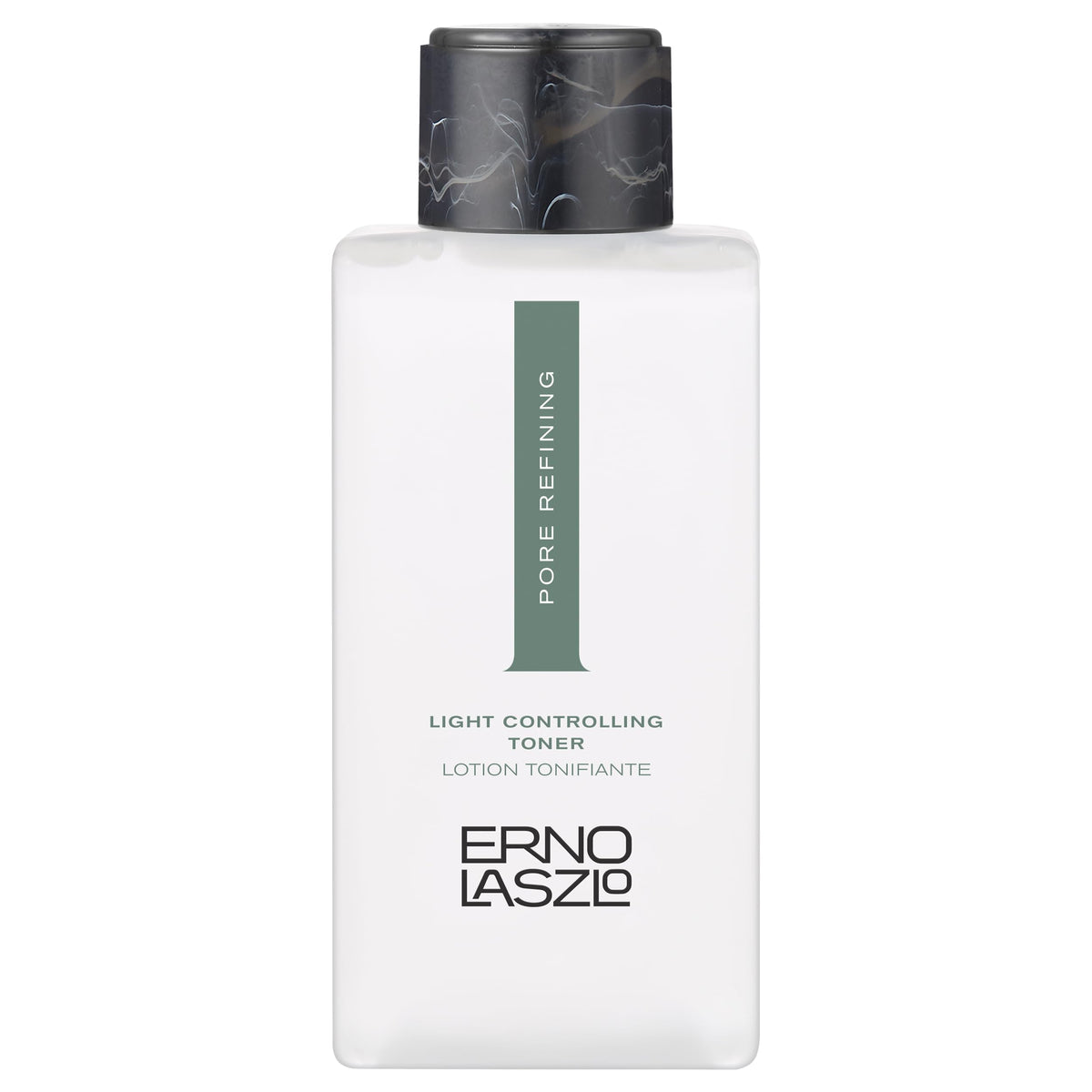 Erno Laszlo front bottle view showing sleek packaging and quick application benefit