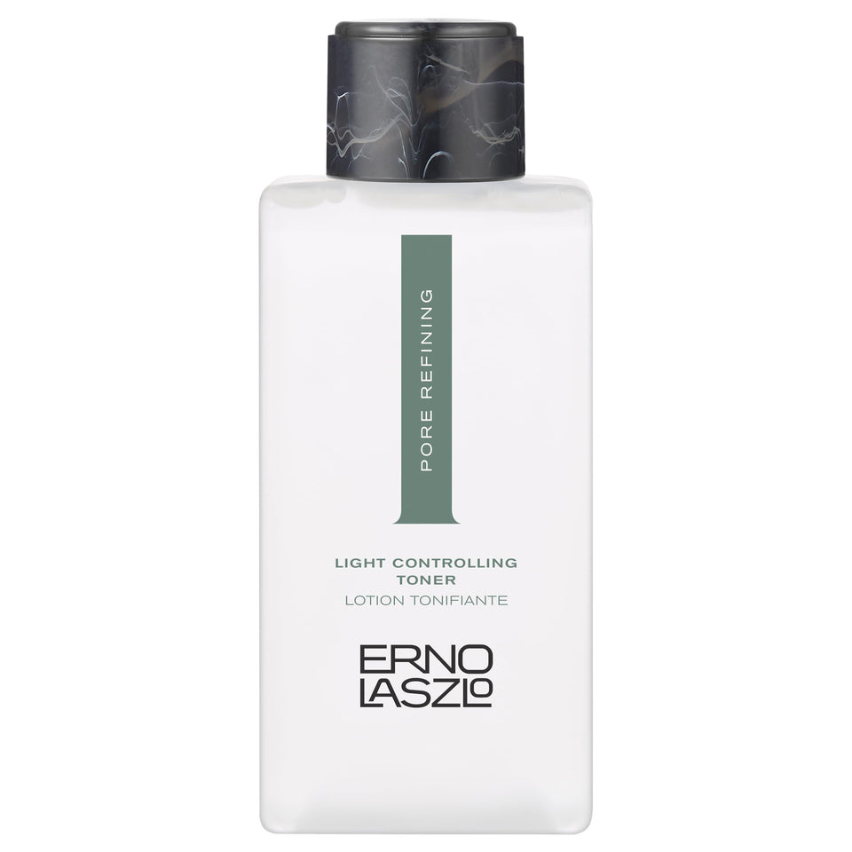 Erno Laszlo front bottle view showing sleek packaging and quick application benefit